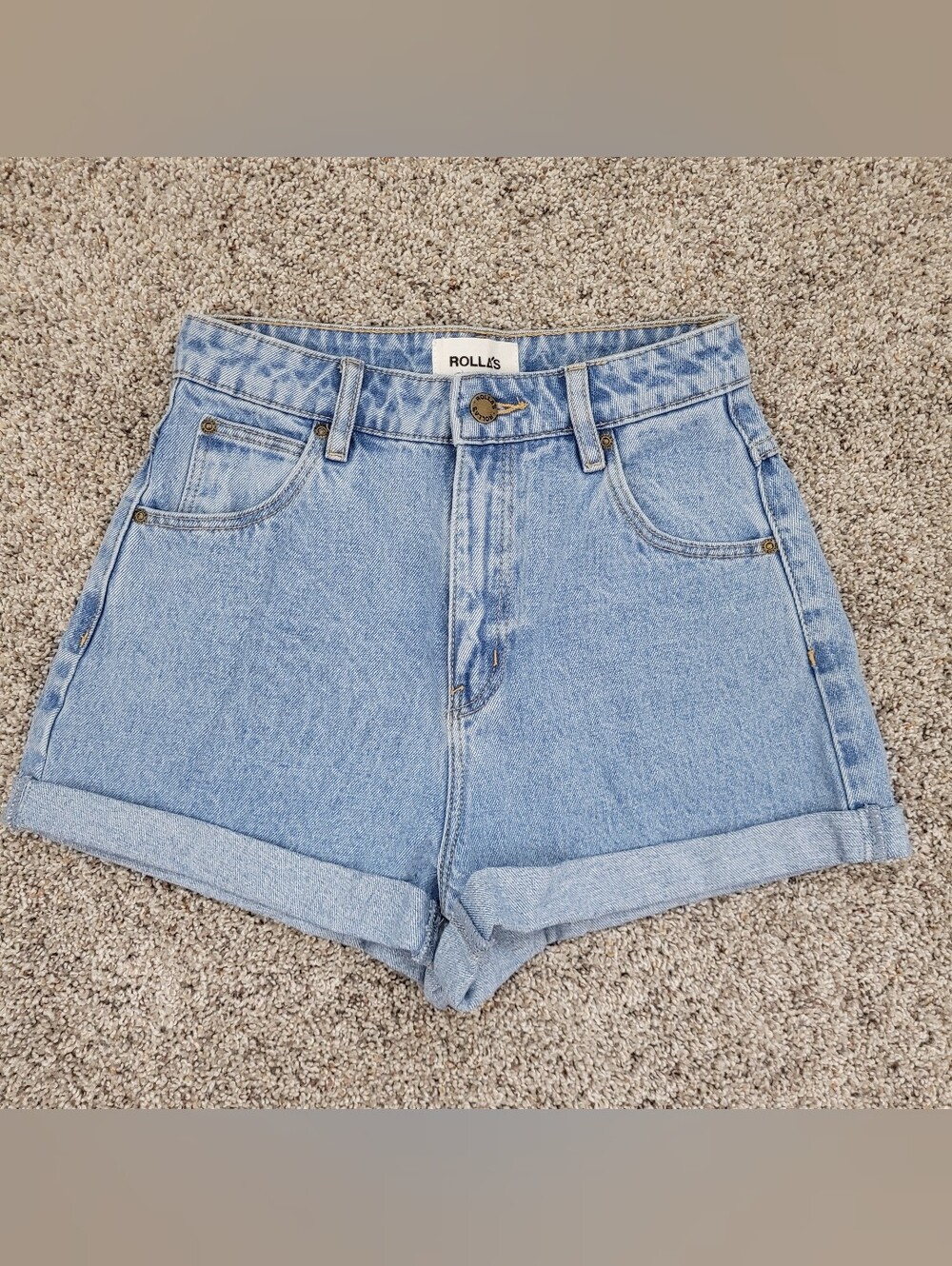 ROLLA'S Dusters High Rise Slim Jean Shorts Womens 25